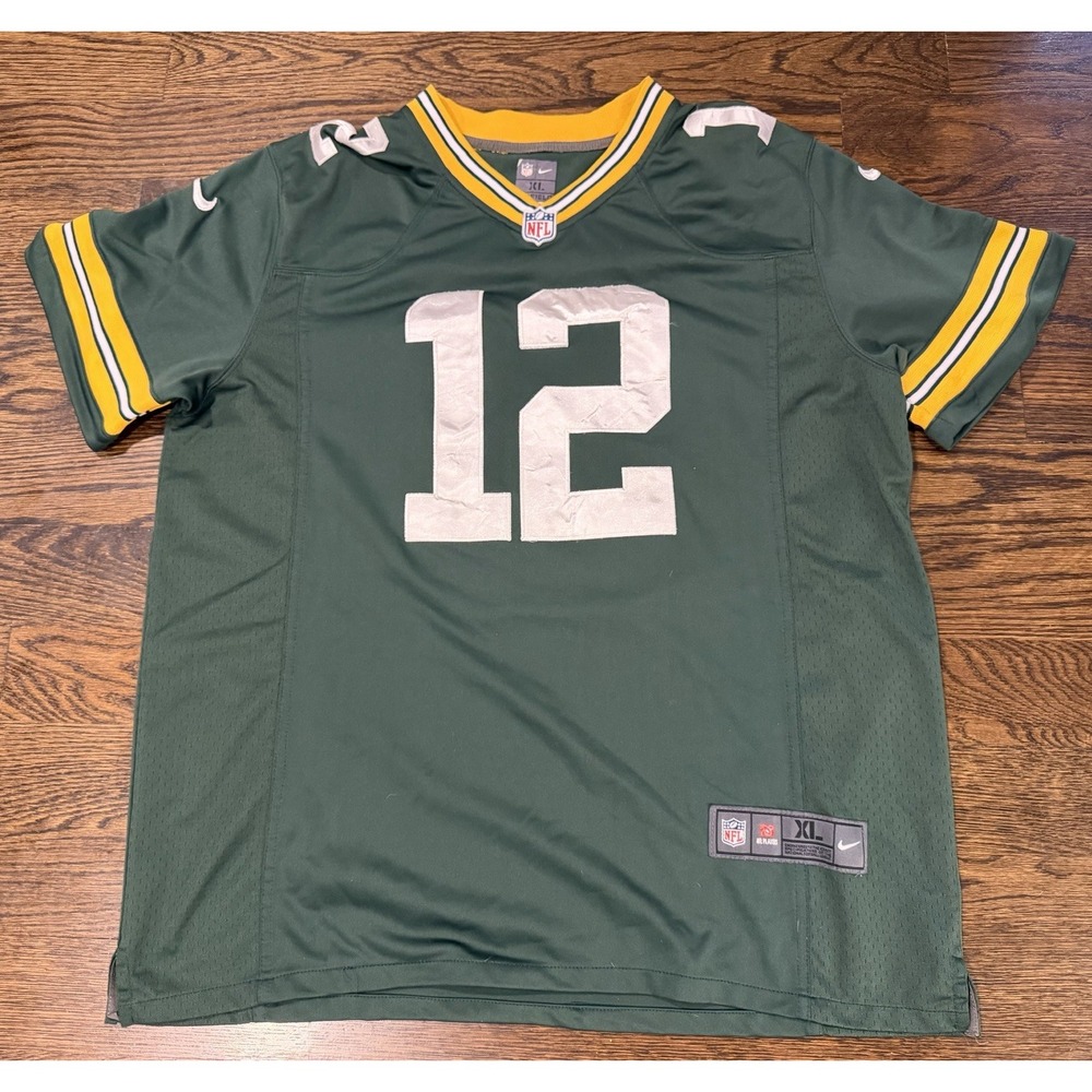 Nike NFL Green Bay Packers Aaron Rodgers #12 Jersey Men's Xl Stitched Football